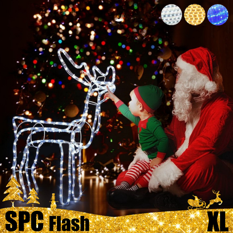 LED dekoracija 3D šviečiantis elnias XL SPC Flash