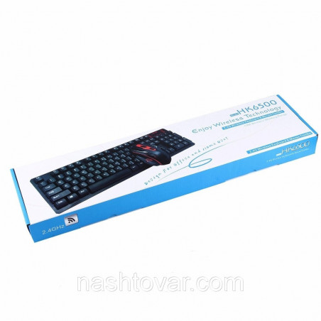 Bevielė žaidimų klaviatūra su pele HK6500