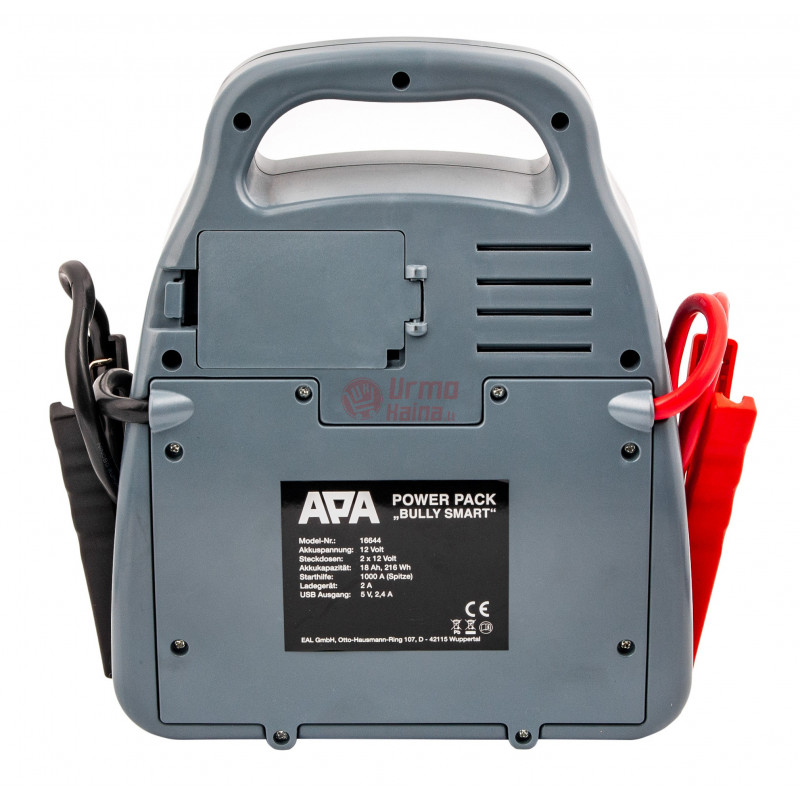 Akumuliatorių užvedėjas / pakrovėjas 1000 A APA BULLY POWER PACK