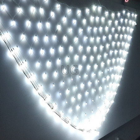 320 LED burbuliukų Girlianda Užuolaida - Tinklas 3 x 2 m. 