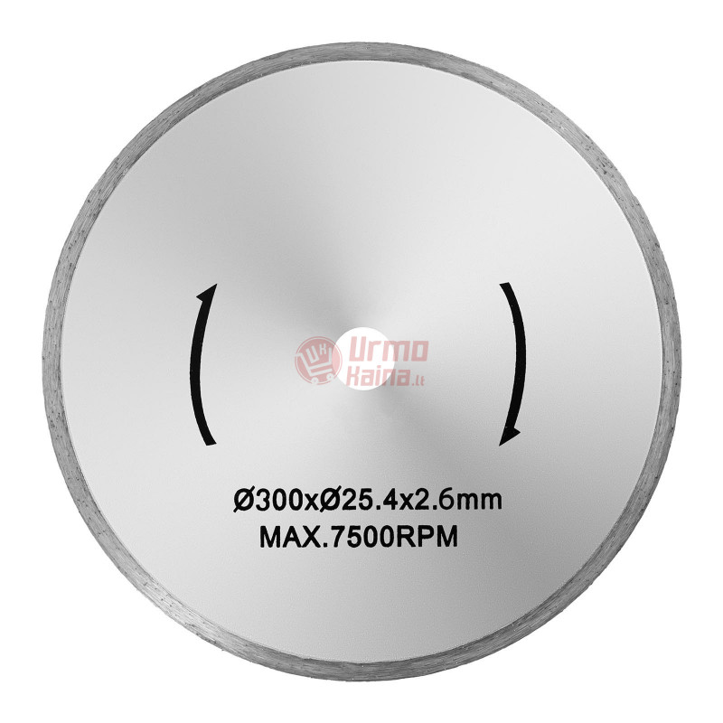 Deimantinis pjovimo diskas 300 mm MSW-TB-300/25