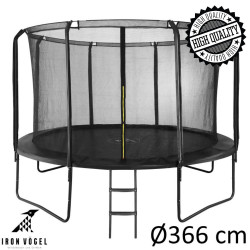 Batutas su vidiniu tinklu "Iron Vogel" 366 cm
