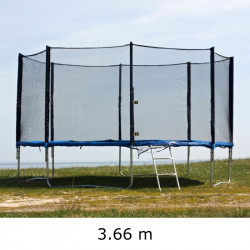 Batutas su tinklu ir kopėčiomis 366 cm