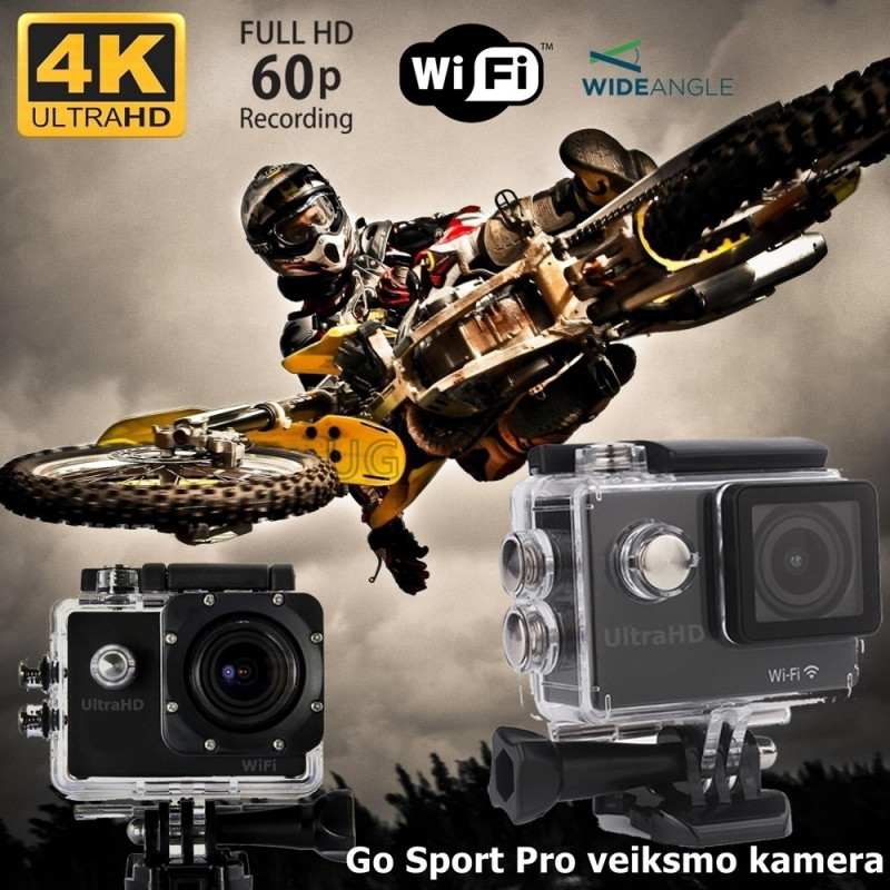 Go Sport Pro 3 FullHD 4K WiFi | Laisvalaikio kamera