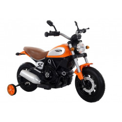 Vaikiškas elektrinis motociklas "QK307", oranžinis
