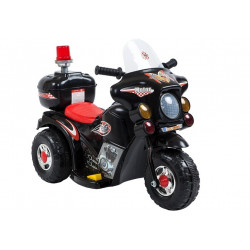 Vaikiškas elektrinis motociklas, juodas
