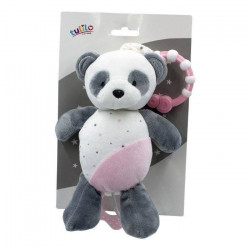 Vaikiškas barškutis Panda, pilkas, 18 cm