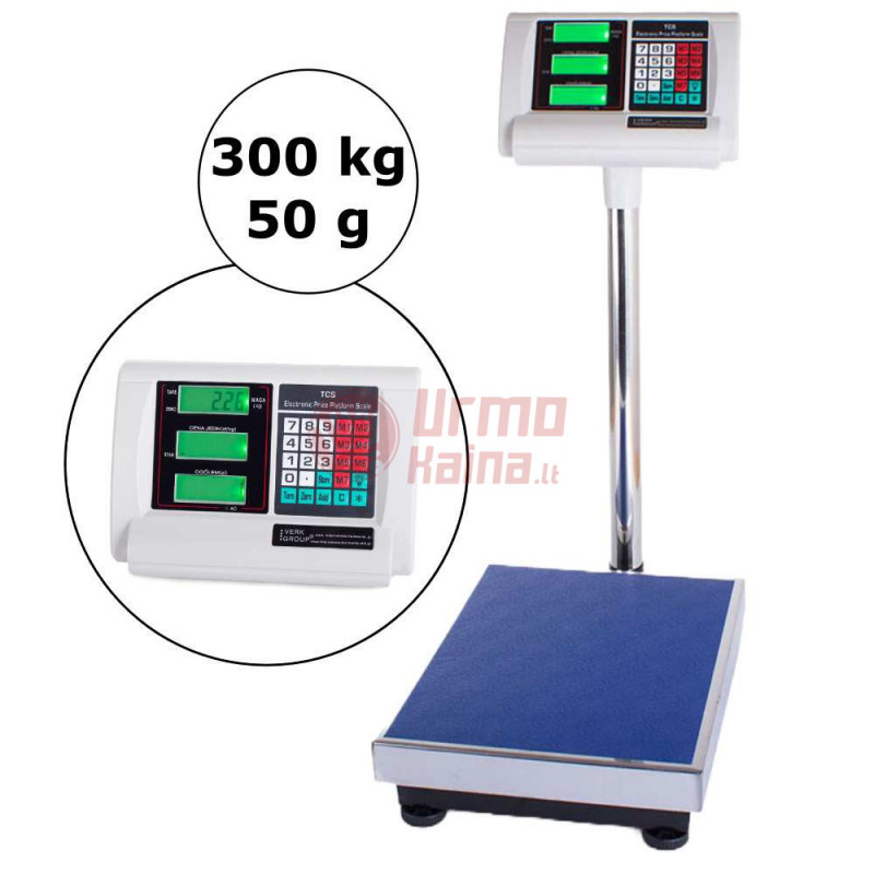 Platforminės svarstyklės 3001BM (300 kg, 50x40) Platforminės svarstyklės 3001BM (300 kg, 50x40)