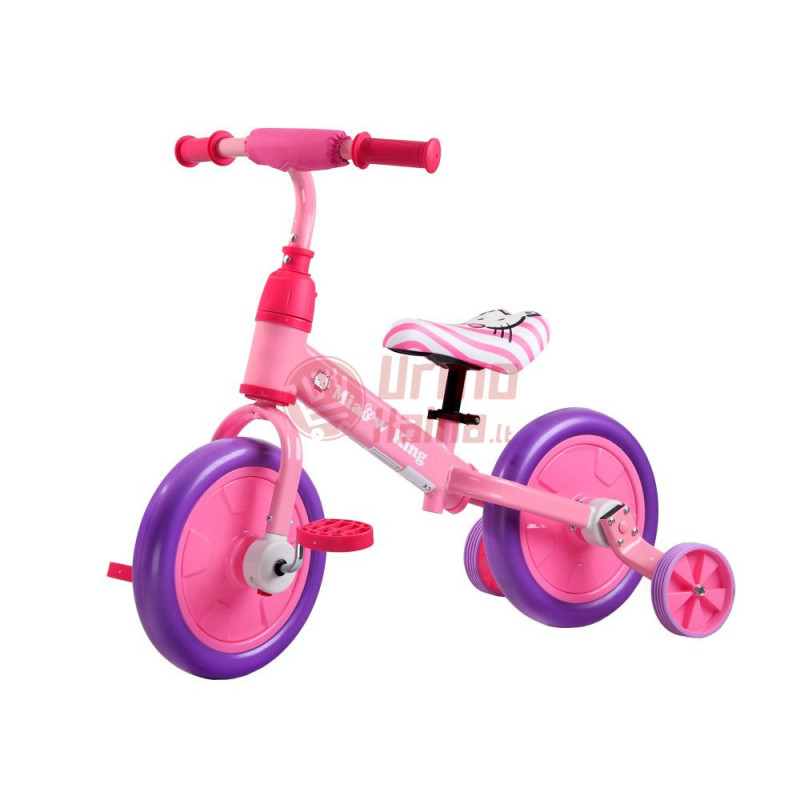 Vaikiškas dviratukas "3 in 1" HRSP0620 Rožinis