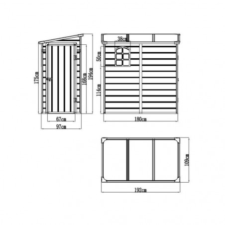 Plastikinis surenkamas sandėliukas „PLA-6X4-PENT“