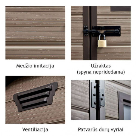 Surenkamas sandėliukas „SCALA 6X8“