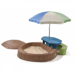 Smėlio dėžė su stalu ir skėčiu, Step2