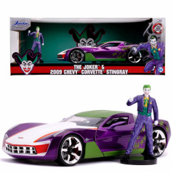 Džokerio figūrėlė su automobiliu, DC comics, 1:24