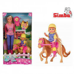Steffi ir Evi lėlės su žirgu