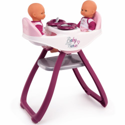 Dviguba lėlės maitinimo kėdutė - Smoby Baby Nurse