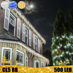 500 LED lauko girlianda varvekliai STANDART PLIUS RB CL5