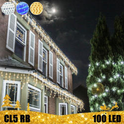 100 LED lauko girlianda varvekliai STANDART PLIUS RB CL5