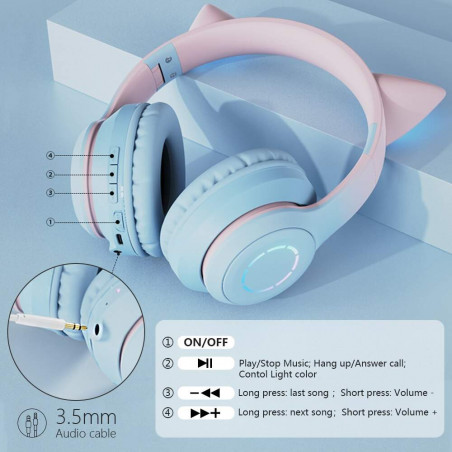Bevielės Bluetooth ausinės su ausim BT029C