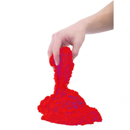 Raudonos spalvotas kinetinis smėlis "Makvynas" 350 g
