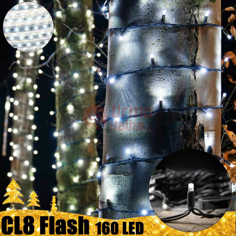 160 LED profesionali lauko girlianda PRO PLIUS Full FLASH CL8 IP67