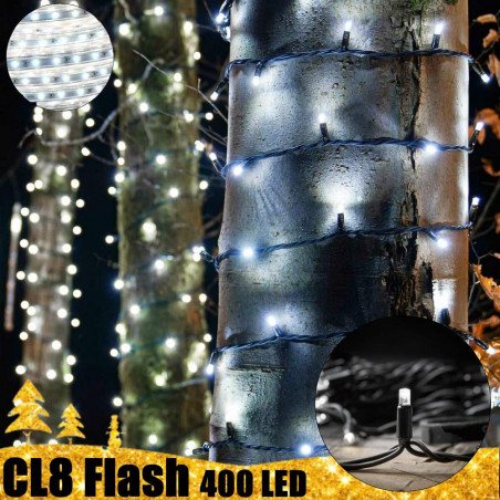400 LED profesionali lauko girlianda PRO PLIUS Full FLASH CL8 IP67