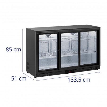 Gėrimų šaldytuvas - 318 L - milteliniu būdu dengtas plienas