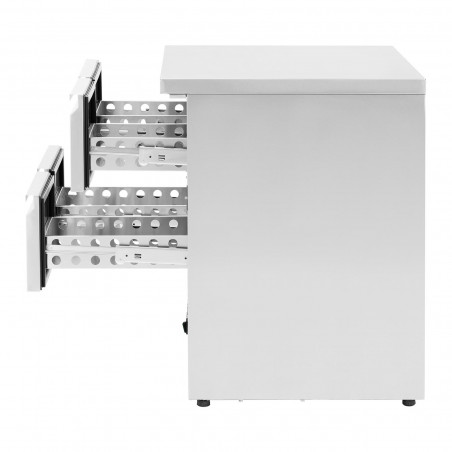 Stalas šaldytuvas su stalčiais - 220 L - 4 x GN 1/2 stalčiai
