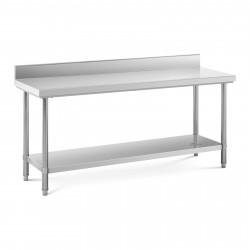 Nerūdijančio plieno darbo stalas – 180x60 cm – 220 kg