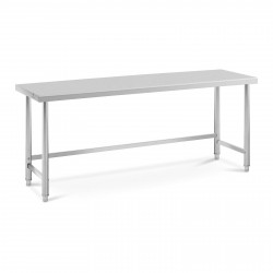 Nerūdijančio plieno stalas - 200x70 cm - 95 kg