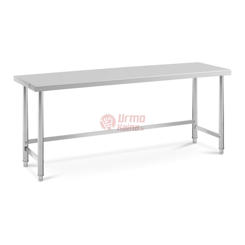 Nerūdijančio plieno stalas - 200x70 cm - 95 kg