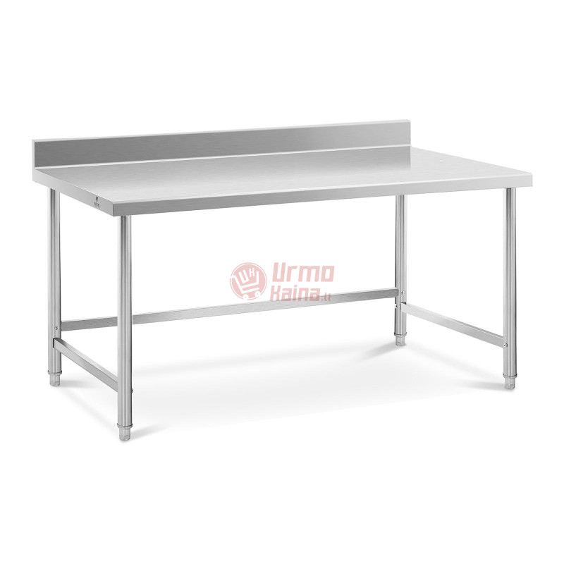 Nerūdijančio plieno darbo stalas - 150x90 cm - 95 kg