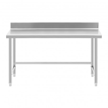 Nerūdijančio plieno stalas - 150 x 70 cm - 93 kg