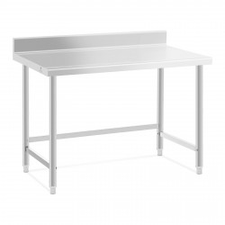 Nerūdijančio plieno darbo stalas – 120x70 cm – 93 kg