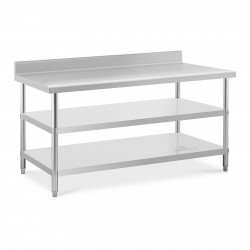 Nerūdijančio plieno stalas - 180x90x16,5 cm - 231 kg