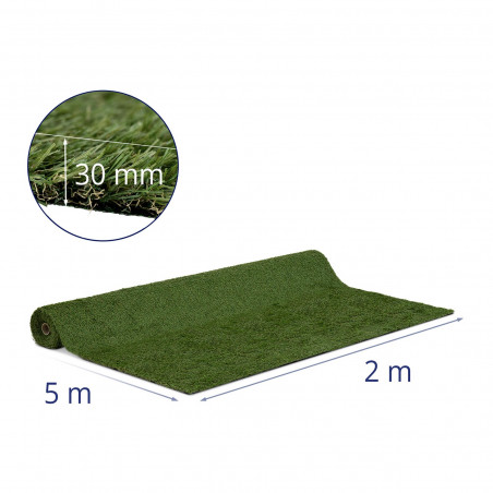 Dirbtinė žolė - 200x500 cm - 30 mm - siuvimas 14/10 cm