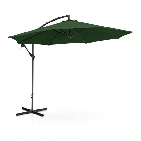 Sodo skėtis - žalias - apvalus - Ø 300 cm - pakreipiamas