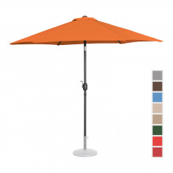 Sodo skėtis - oranžinė - šešiakampė - Ø 300 cm - pakreipiama