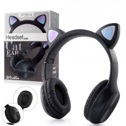 Bevielės Bluetooth ausinės P38M EAR su LED ausimis