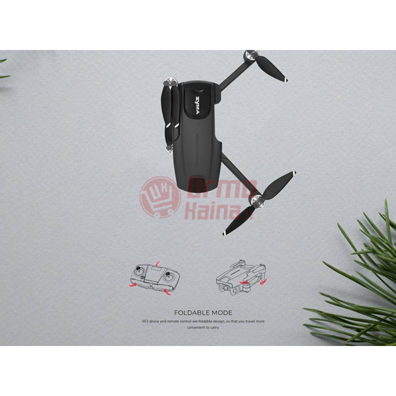 Dronas su kamera Syma W3 EIS 4K GPS