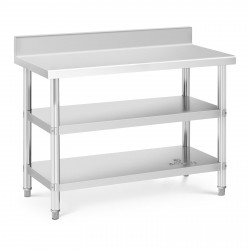 Nerūdijančio plieno stalas - 120x60x16,5 cm - 214 kg