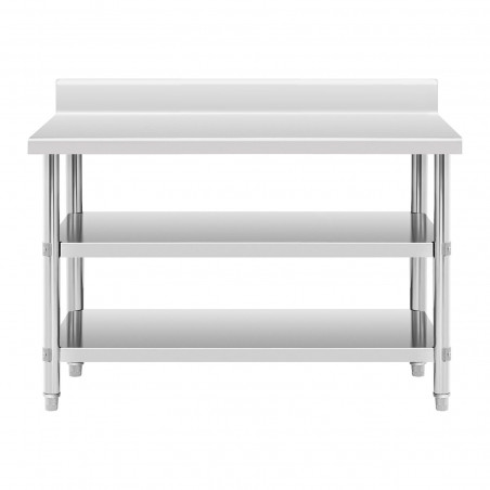 Nerūdijančio plieno stalas - 120x60x16,5 cm - 214 kg