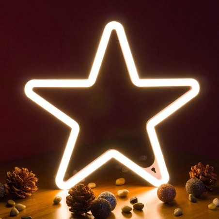 Kalėdinė LED dekoracija Žvaigždė Neon 30cm CL2