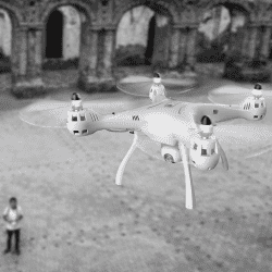 Dronas su kamera Syma X8SW-D