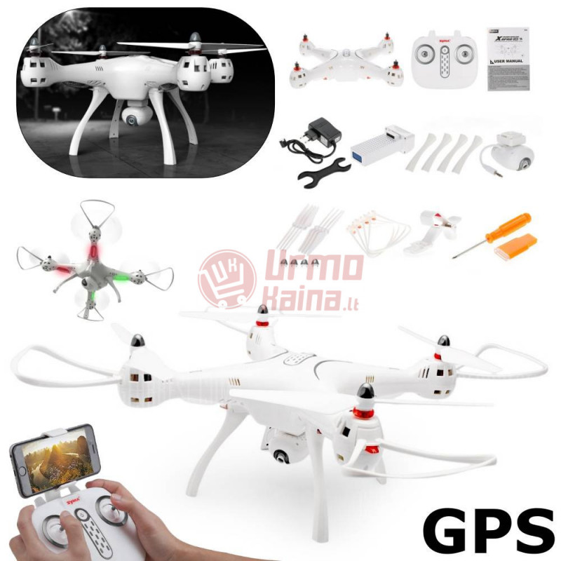 Dronas su kamera Syma X8PRO GPS