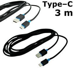 Laidas Type C – USB, 3 m, TLC 05