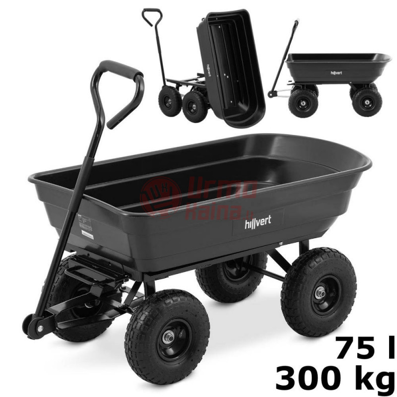 Sodo vežimėlis, 300 kg/ 75 l