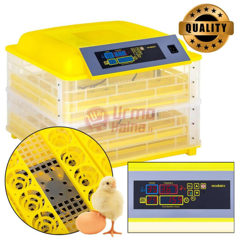 Automatinis kiaušinių inkubatorius IN-96DDI