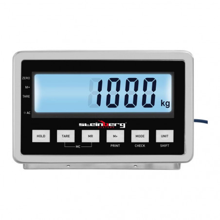 Grindų svarstyklės - 1000 kg / 0,2 kg - 1200 x 1200 mm - LCD