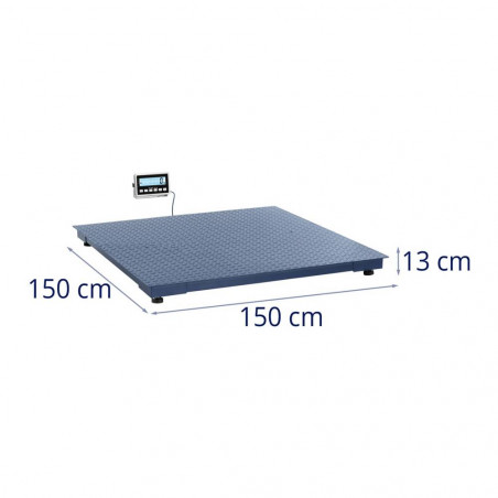 Grindų svarstyklės - 3000 kg / 1 kg - 1500 x 1500 mm - LCD