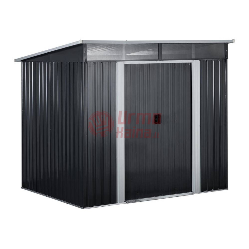 Metalinis sandėliukas - 225 x 180 x 203 cm, Juodas Metalinis sandėliukas - 225 x 180 x 203 cm, Juodas